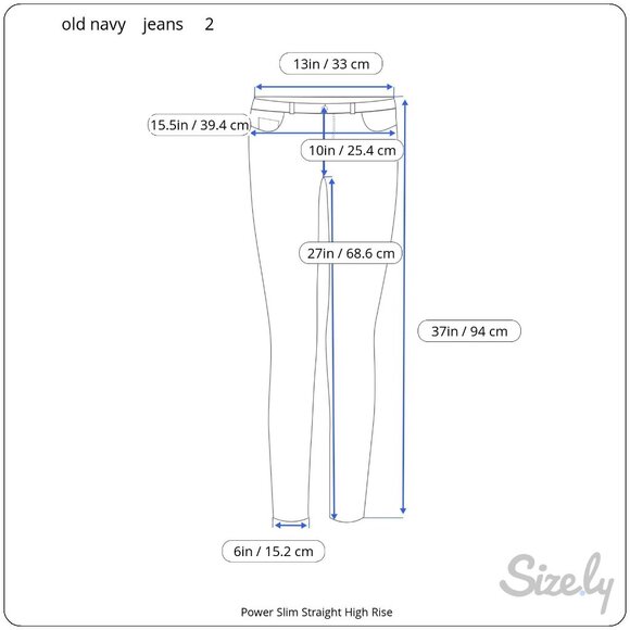 Old Navy Power Slim Straight High Rise Jeans Womens Sz 2 Black Distressed Denim - Picture 5 of 7